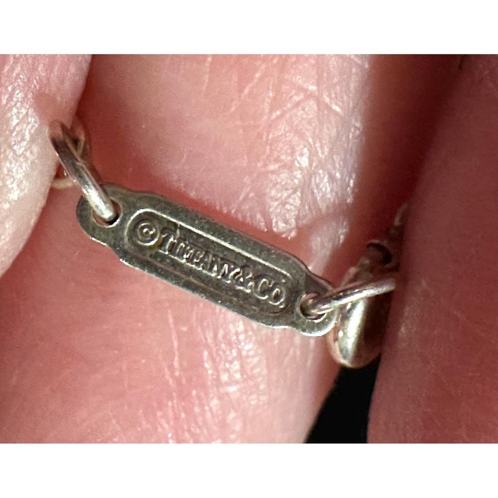 30" Tiffany & Co Oval Link Chain Sterling Silver Necklace - Picture 4 of 5